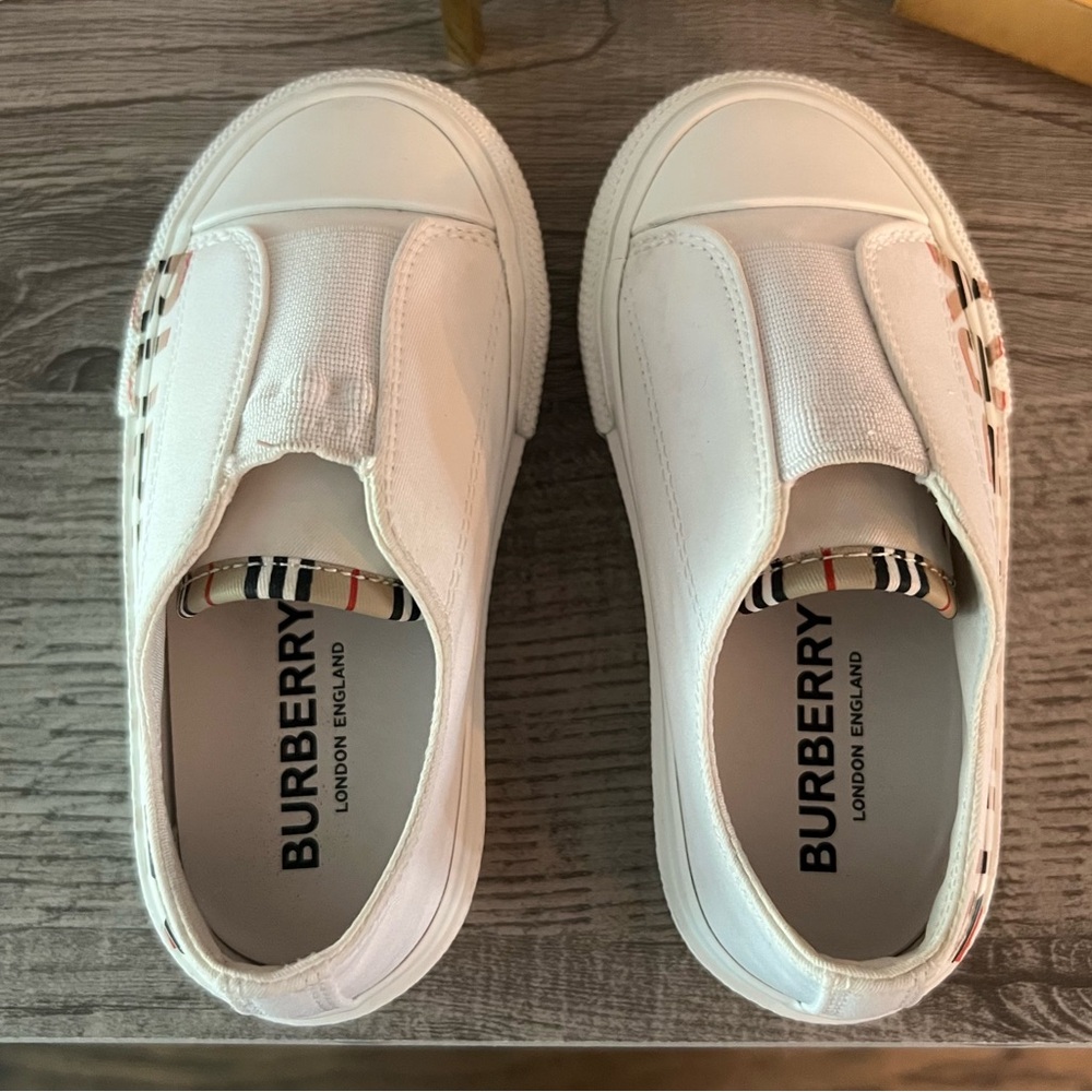 Burberry Toddler Canvas Slip-On Sneakers - Picture 7 of 13